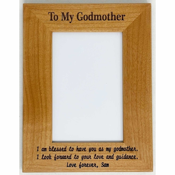 Gift Personalized Picture Frame For Godmother, Godfather, Godparents
