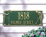 Address Sign With Two Golfers On Greens - Golf Theme Address Plaque