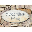 Granite Plaque For House Number, Year Established, or Custom Message