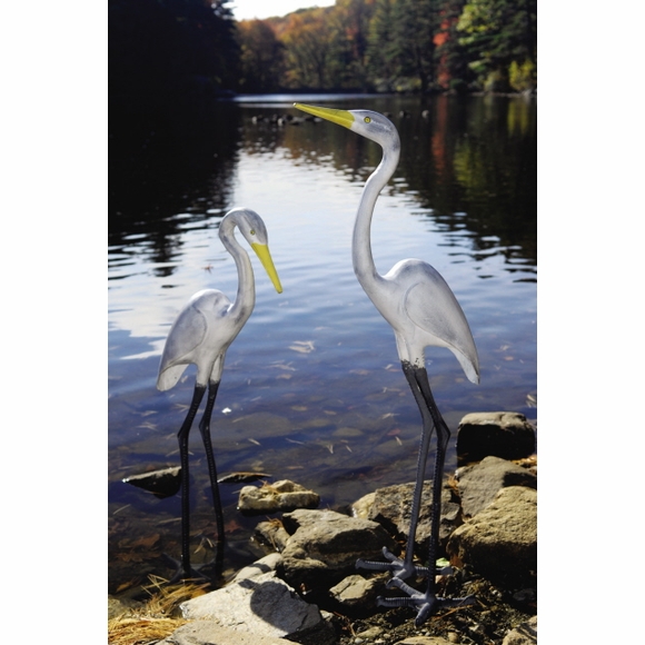 Great Egret Garden Statue