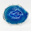 Groomsmen Best Man Gift Engraved Agate