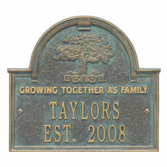 Growing Together As Family Plaque