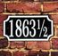 Address Plaque With 1/2 Number