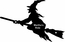 Witch Riding Broomstick Hanging Wall Art - Personalized Halloween Decoration With Your Message