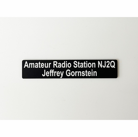 Ham Case Label For Call Sign, Phone Number, Name, Custom Text