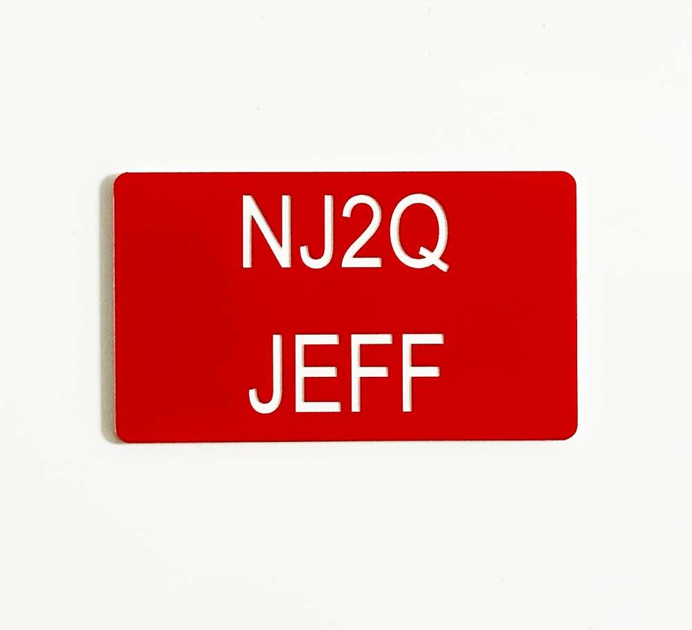 Ham Radio Call Sign Name Badge