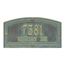 Metal Address Plaque with Ornate Border For Wall or Optional Lawn Mount