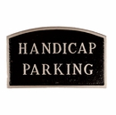 Handicap Parking Sign - Large Metal Sign For Wall or Lawn Stake Mount