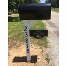 Hanging Double Sided Address Plaque with Tractor - House Number or Farm Name Sign
