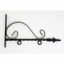 Hanging Sign Bracket With Decorative Scrollwork For Hanging Address Plaques and Signs - Sizes For Small, Medium, and Large Signs