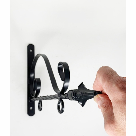 Hanging Sign Bracket With Decorative Scrollwork For Hanging Address