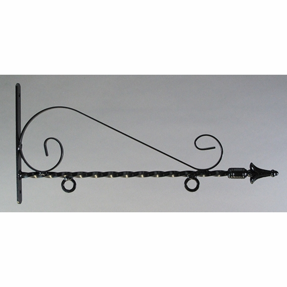 Hanging Sign Bracket With Decorative Scrollwork For Hanging Address