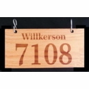 Hanging Wood Address Sign For Home, Cabin, Business - Single or Double Sided