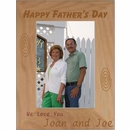 Happy Father's Day Personalized Picture Frame - Custom Engraved Wood Photo Frame