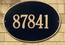 Oval Home Address Plaque For Wall Mount or Optional Lawn Stake Mount - Choose Your Color