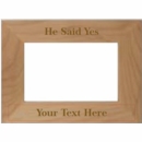 He Said Yes Personalized Picture Frame