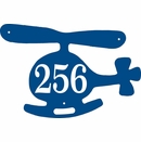 Helicopter Shape Address Plaque