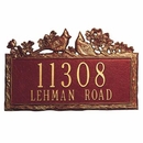 Home Address Plaque With Cardinals