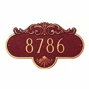 Home Address Plaque With Scroll Decoration