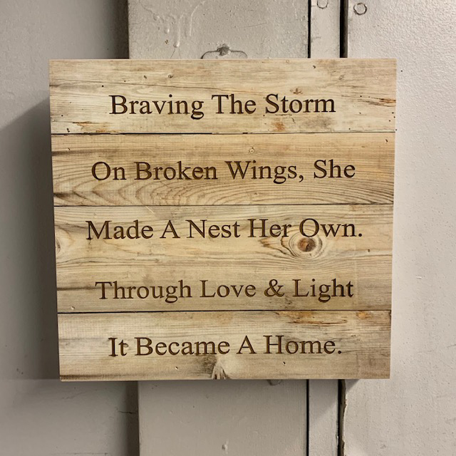 Home Decor Wall Box Sign with Your Custom Wording Hanging Wall Art or