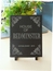 Personalized Slate Home or House Established Plaque for Tabletop Display