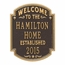 Personalized Welcome To The Home Established Date Plaque