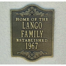 Home Of The Family Name With Established Year Plaque - Custom Metal Sign