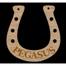 Horseshoe Nameplate or Stall Plate Custom Made for Horse Stalls, Stable Doors, Barns
