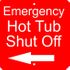 Emergency Hot Tub Switch Turn-Off Sign