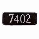 House Address Number Sign - Rectangle with Rounded Corners