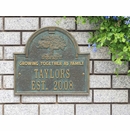 House Established Date Wall Plaque With Tree - Growing Together As Family