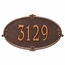 Street Number Address Plaque Traditional Oval