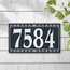 House Address Plaque with Flower Border And Big Numbers