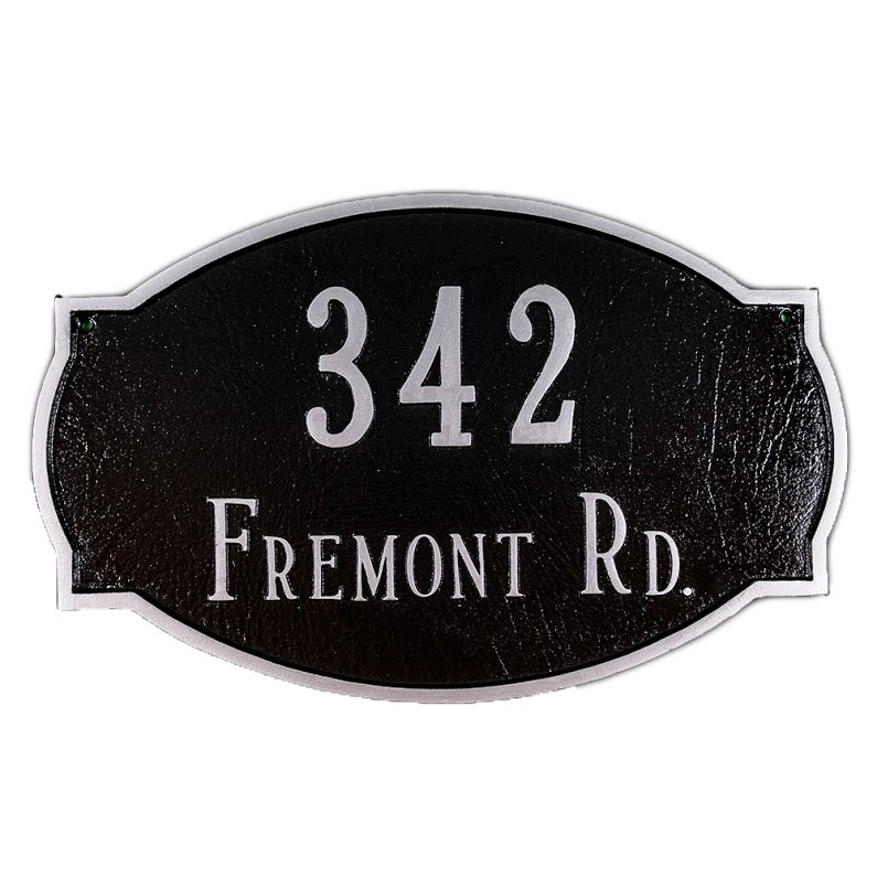 House Number Sign Aluminum Metal