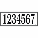 House Number Sign - Wide Address Plaque For Up To 7 Numbers or Letters