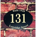 House Number Sign with Circa Date, Year Built,  Home Name, Custom Text