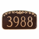 House Number Sign With Dogwood Blossoms - Nature Theme Custom Address Plaque