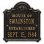House of Name Established Date Plaque