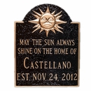 House Plaque With May The Sun Always Shine On The Home Of