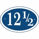House Sign That Has 1/2 Number - Half Number Address Plaque