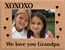The XOXOXO Personalized Cork Picture Frame Custom Engraved