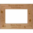 Hurricane Irma Survivor Custom Engraved & Personalized Picture Frame