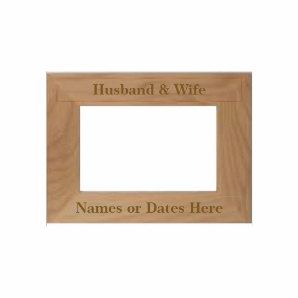 Husband and Wife Personalized Picture Frame