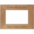 I Love My Partner Personalized Picture Frame