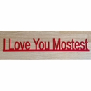 I Love You Sign - Personalized Wall Plaque
