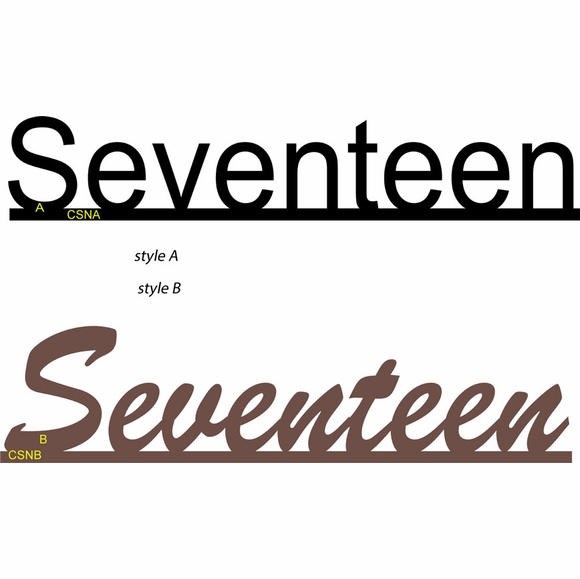 Individual Written House Number Spelled Out Word Address Numbers In