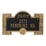 Failte Address Plaque with Celtic Knot Border - Irish House Number Sign