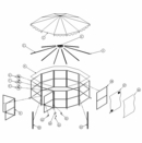 Kay Home Products SH44850 Roof Hub For Casita Screenhouse