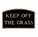 Keep Off The Grass Sign - Large Metal Sign For Wall or Lawn Mount