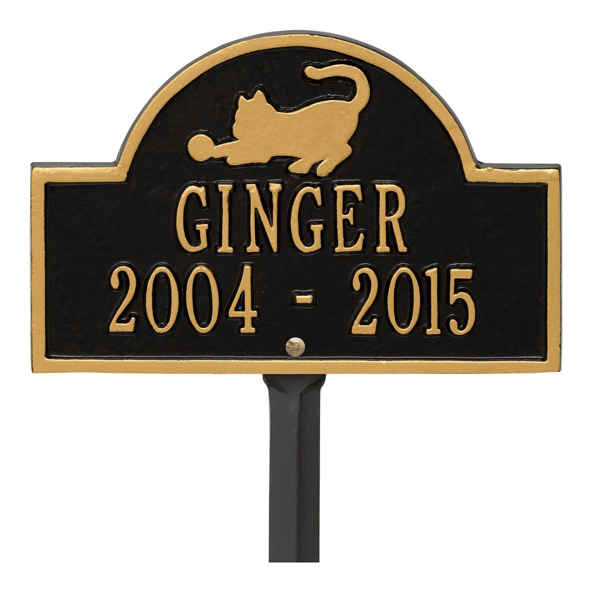 Kitty Cat Personalized Memorial Lawn Marker